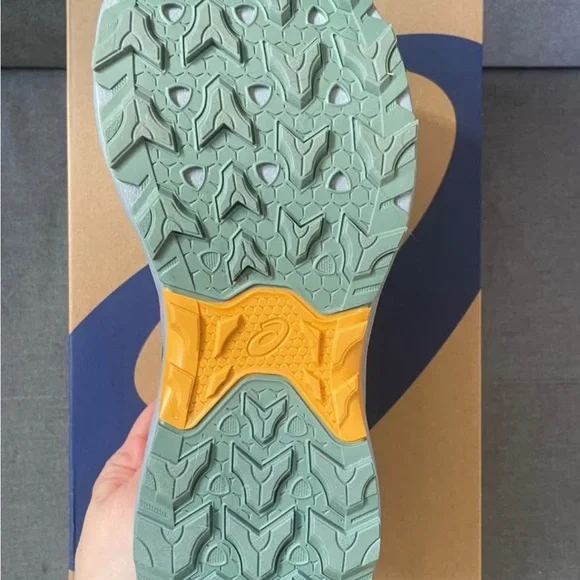 Asics Women's Navy and Pink Running Shoes - Picture 2 of 2